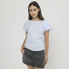 SYBILLA - Blusa Manga Corta Mujer