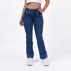 TAYSSIR - Jean Bootcut Tiro Alto Mujer