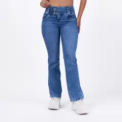 TAYSSIR - Jean Bootcut Tiro Alto Mujer