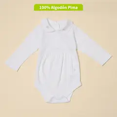 CONIGLIO - Body Bebé Niña Manga Larga Algodón Pima