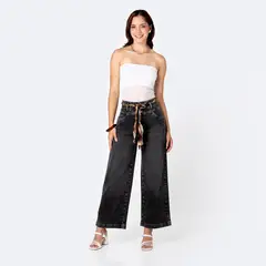 PIONIER - Jean Wide Leg Tiro Alto Mujer