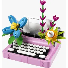 LEGO - Máquina de Escribir con Flores de Juguete Crea