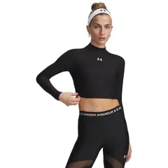 UNDER ARMOUR - Polo Heatgear Crop Mock  Mujer