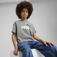 PUMA - Polo Niño Manga Corta Algodón