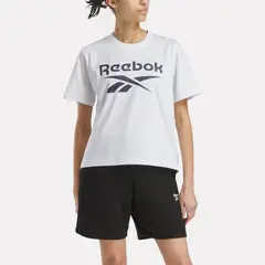 REEBOK - Polo Nova Big Logo Manga 3/4 Mujer