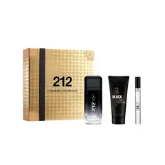 CAROLINA HERRERA - Estuche 212 VIP Black edp 100 ml + Gel de Baño 100 ml + edp 10 ml