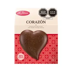 LA IBERICA - Corazón de Chocolate con Leche 30 g