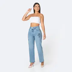 Pionier - Jean Wide Leg Tiro Alto Mujer