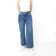 KAYRA POBLET - Jean Wide Leg Tiro Medio Mujer