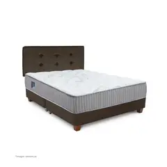 DRIMER - Dormitorio Americano Pocket Novo King Alfa Marrón