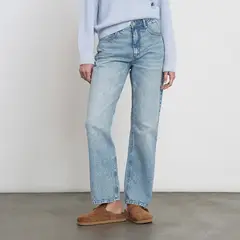 NAF NAF - Jean Straight Tiro Alto Mujer