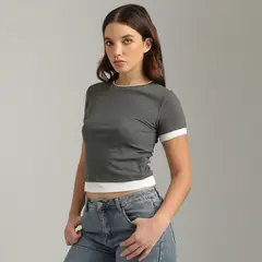 DENIMLAB - Top Manga Corta Mujer