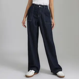 DOO AUSTRALIA - Pantalón Wide Leg Tiro Alto Mujer