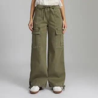DOO AUSTRALIA - Pantalón Cargo Wide Leg Tiro Alto Mujer