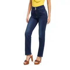 VRP BY VIVIANA RIVAS PLATA - Jean Straight Tiro Medio Mujer Viviana Rivas Plata