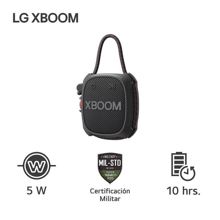 Parlante Portátil xboom Go Bluetooth | 5W | Certificación Militar IP67 | batería 10h