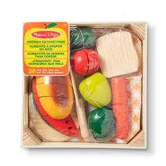 MELISSA & DOUG - Set de Alimentos de Madera para Cortar