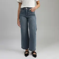 BASEMENT - Jean Wide Leg Tiro Alto Mujer