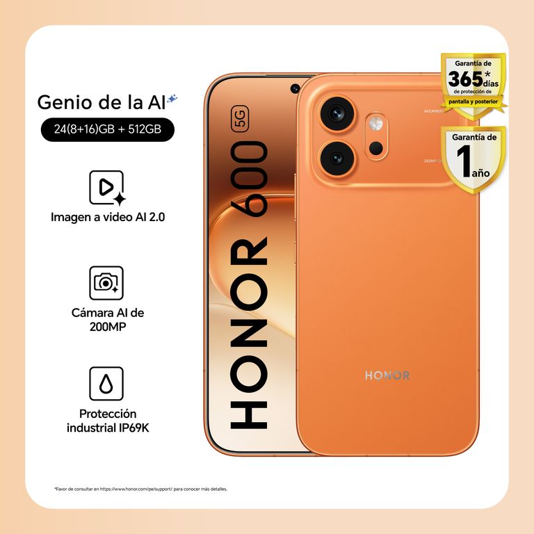 Honor600 8+512GB Naranja