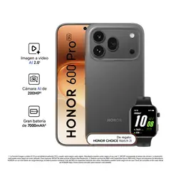 HONOR - Honor600Pro 12+512GB Negro+2i