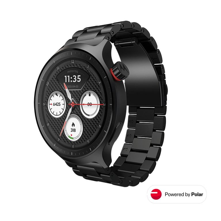 Moto watch negro Metalico