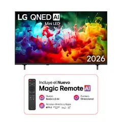 LG - Televisor 55" QNED AI Mini LED QNED70 4K Smart TV 2026
