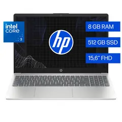 HP - Laptop 15-fd0331la Intel Core 3 8 GB ram 512 GB SSD 15.6" FHD Windows 11 Home