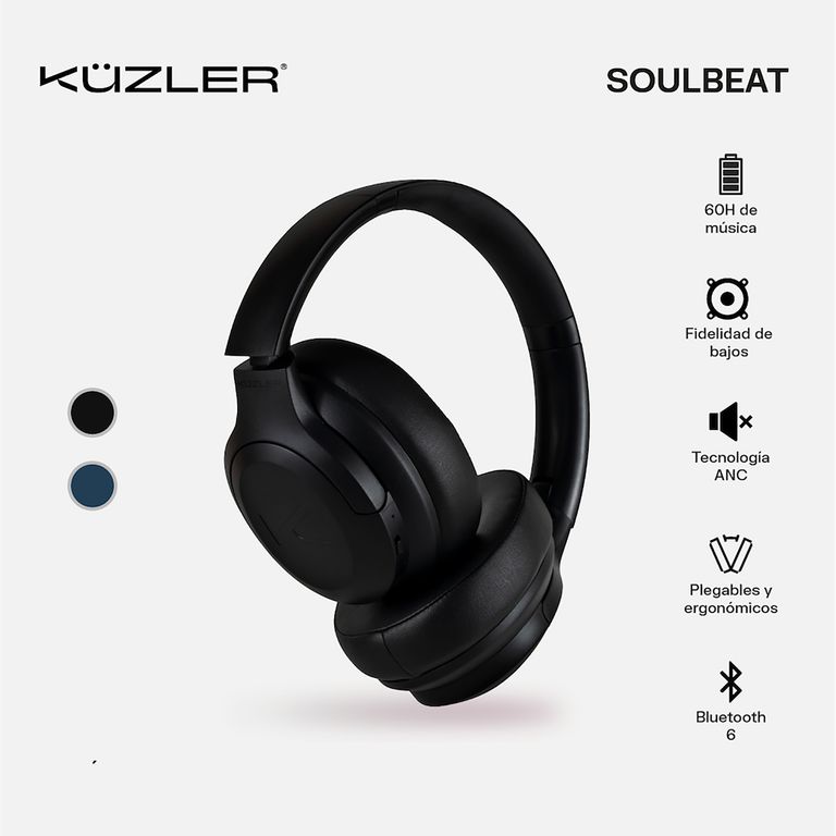 Audífonos Bluetooth SOULBEAT-N1 ANC Negro