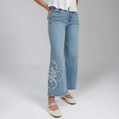 DOO AUSTRALIA - Jean Wide Leg Tiro Medio Mujer