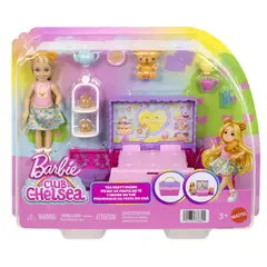 BARBIE - Chelsea Set Juego Fiesta Té Muñeca y Accesorios 3+
