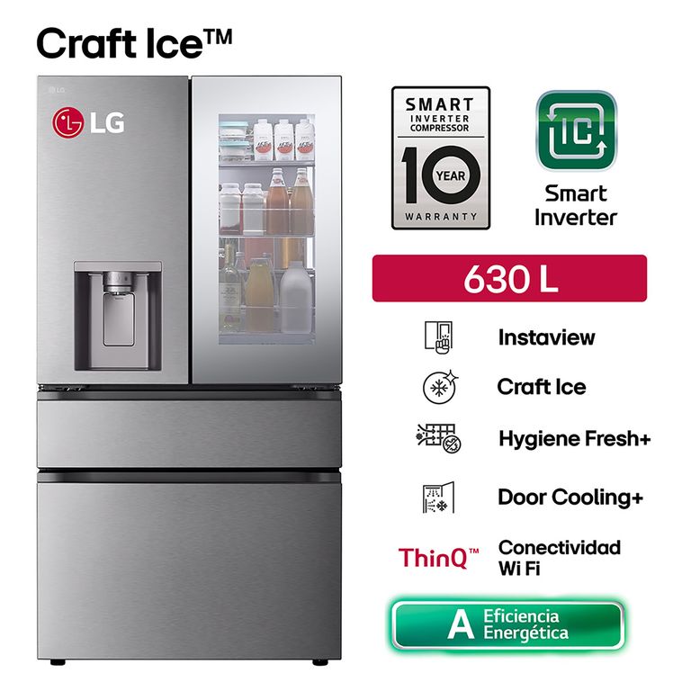 Refrigeradora GM81SXD 630L Neg