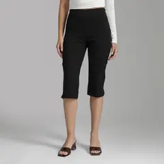 SYBILLA - Pantalón Capri Tiro Medio Mujer