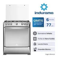 INDURAMA - COCINA PARMA ZAFIRO 6 HORNILLA