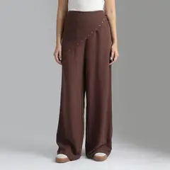 SYBILLA - Pantalón Straight Tiro Alto Mujer