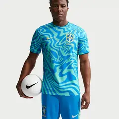 NIKE - Camiseta Fútbol pre-Match Brasil 2026 Hombre