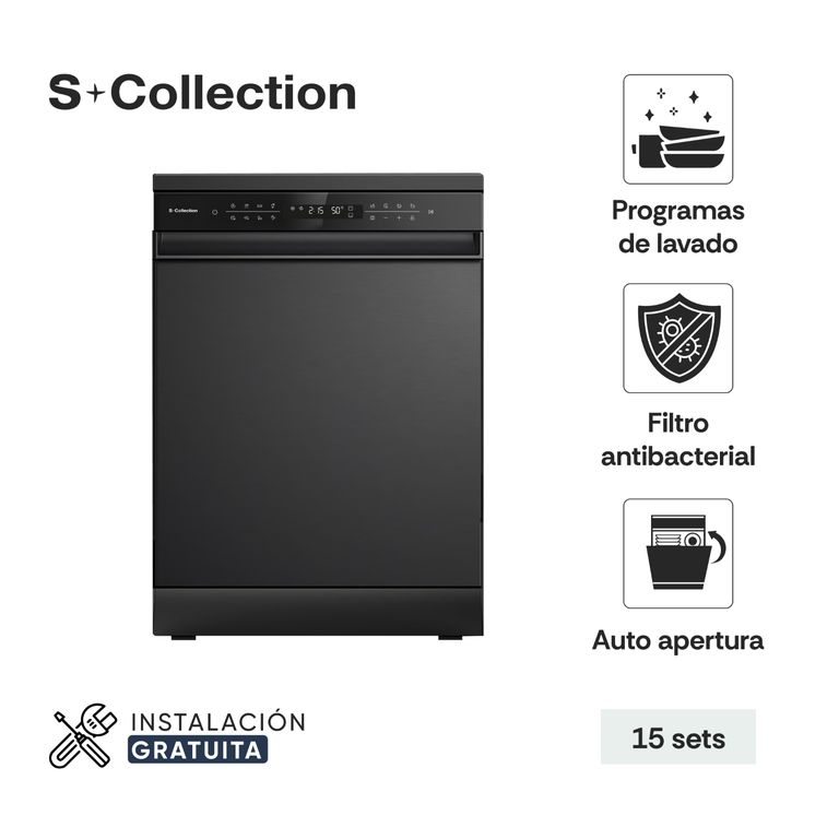 Lavavajilla STILUX BLACK 15SET