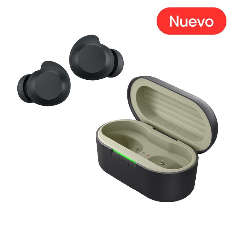 Audífonos xboom Buds Lite by will.i.am | Audífonos Bluetooth| IPX4 | cancelación de ruido | hasta 35h batería | Negro
