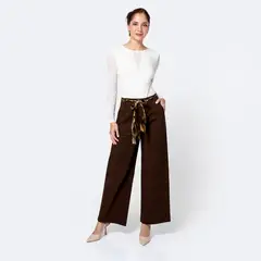 Pionier - Pantalón Wide Leg Tiro Alto Mujer