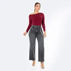 Pionier - Jean Straight Tiro Alto Mujer