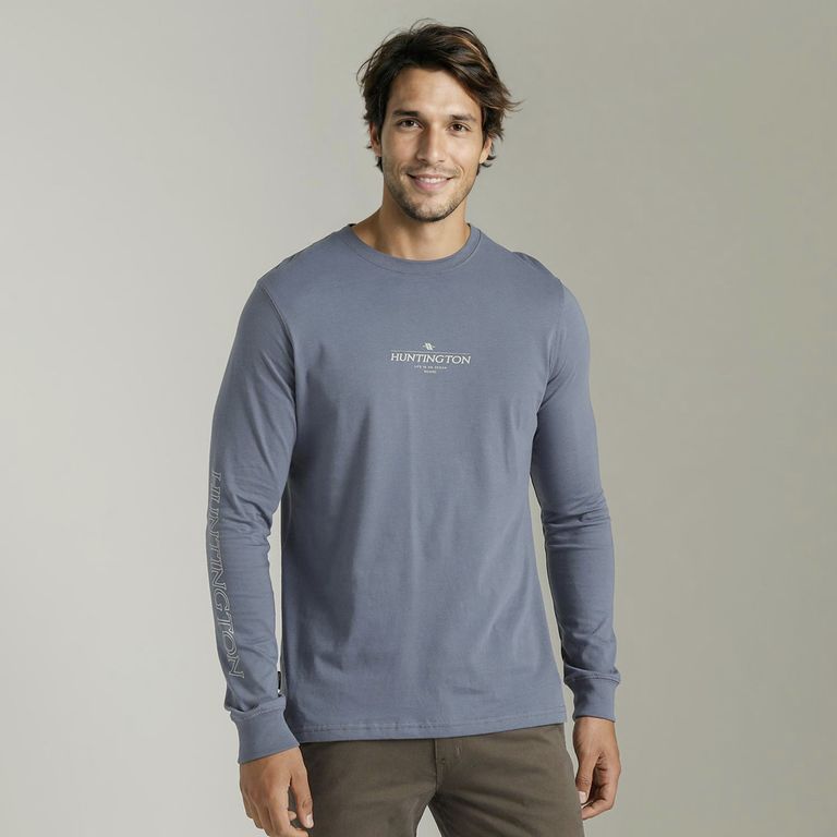 Polo Estampado 100% Algodón Hombre