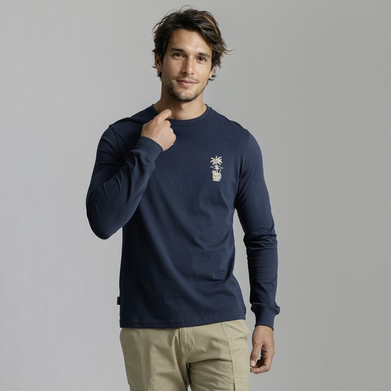 Polo Estampado 100% Algodón Hombre