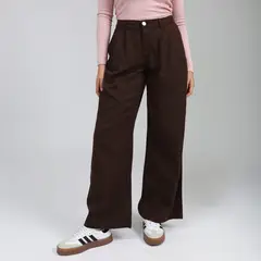 DOO AUSTRALIA - Pantalón Wide Leg Tiro Medio Mujer