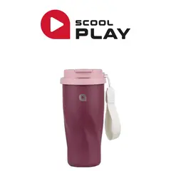 SCOOL PLAY - Play Vaso térmico acero mug ss 500ml doble toma guinda