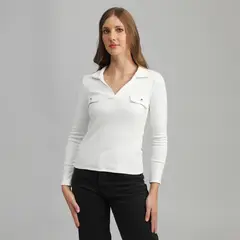 ELLE - Polo Manga Larga Mujer
