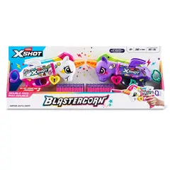 X-SHOT - Lanzadores de Dardos Pack X2 Blastercorn Unicornio