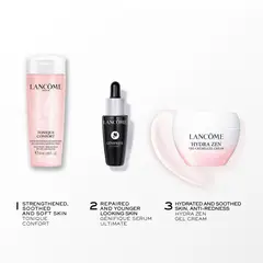 LANCOME - Hydra Zen Starter Kit: Tonique Confort 50 ml + Genifique Ultimate Serum 10 ml + Hydra Zen Gel Cream 30 ml