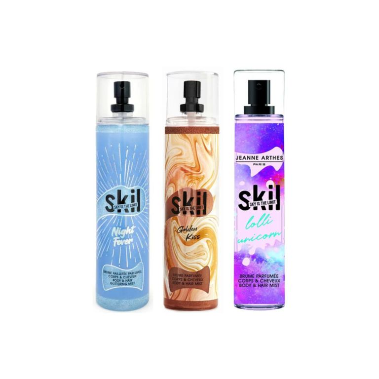 Pack 3 Body Mist Skil Night Fever + Golden Kiss + Lolli Unicorn 250 ml