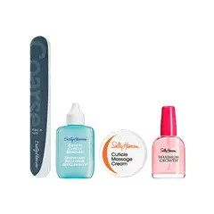 SALLY HANSEN - Pack Lima + Tratamiento Removedor de Cutículas + Massage Cuticle Cream + Maximum Growth