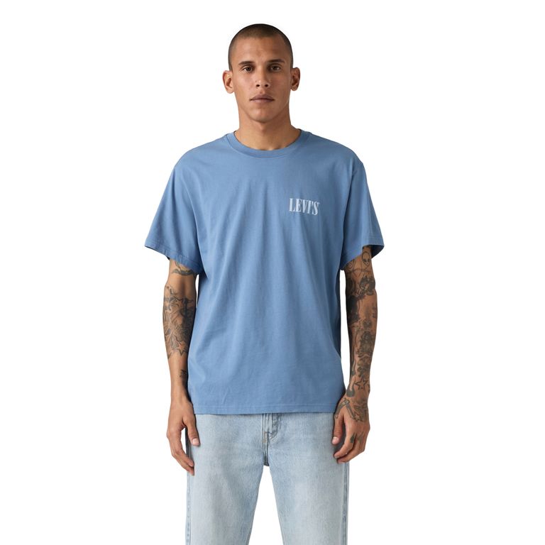 Polo Hombre Relaxed Fit Tee Azul