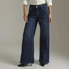 DENIMLAB - Jean Wide Leg Tiro Bajo Mujer